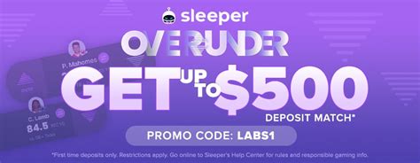 Sleeper promo code second deposit  Get up to $100 bonus on your first deposit, Use "KJKDFS" at Sleeper Checkout